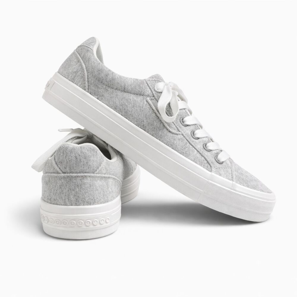 ROCKET DOG GRAY EVERYDAY CASUAL GO TO PLUSH FOAM LOW TOP LACE UP FABRIC SNEAKERS